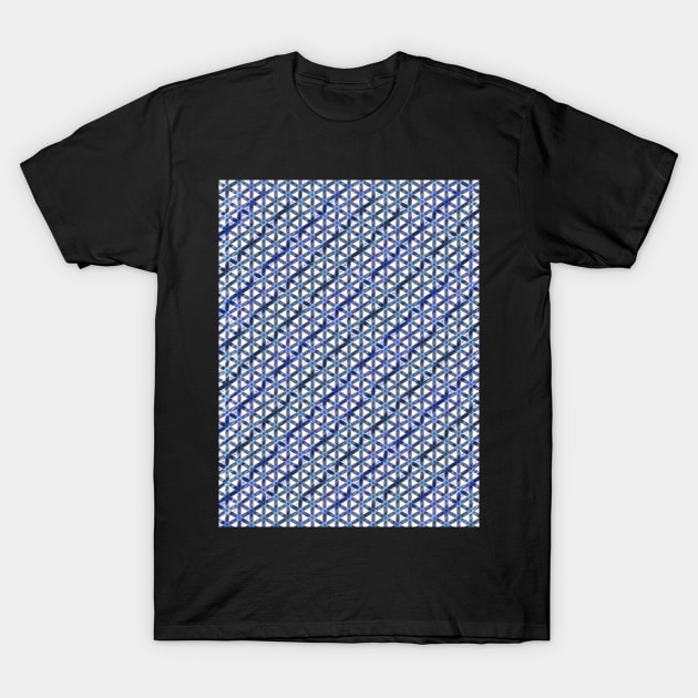 Structure blue tones T-Shirt by Uniquepixx